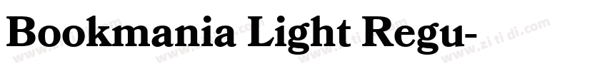 Bookmania Light Regu字体转换